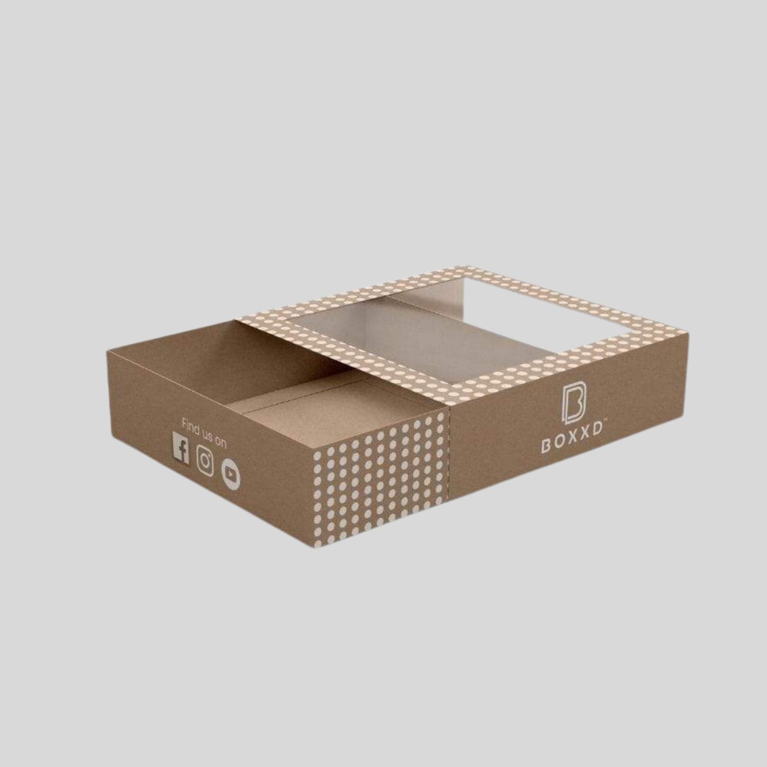 Window Dessert Packaging Boxes with Lids | Custom Boxes Shop