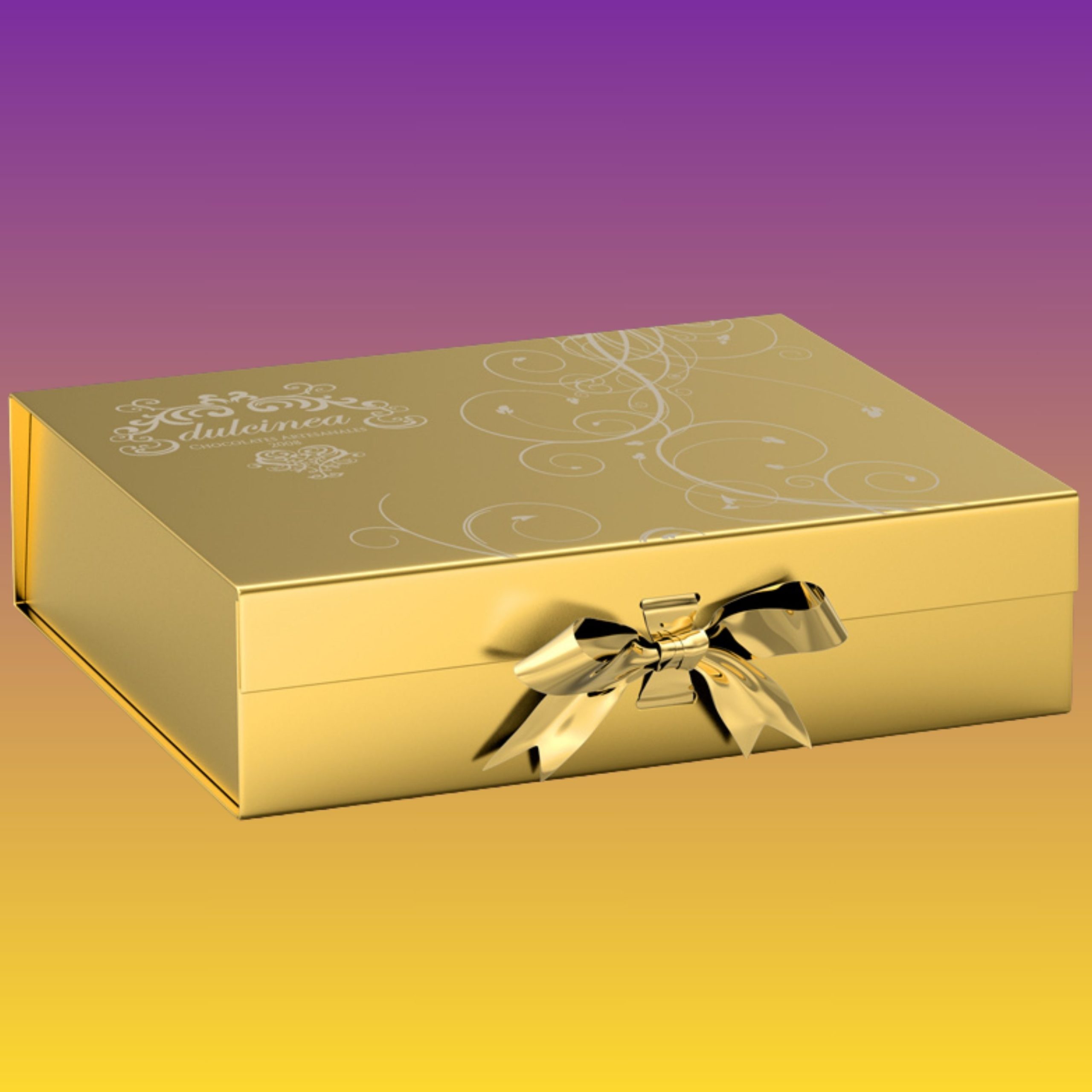 Gold Magnetic Gift Packaging Boxes with Lids | Custom Boxes Shop