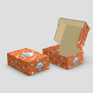 Orange Mailer Packaging Boxes