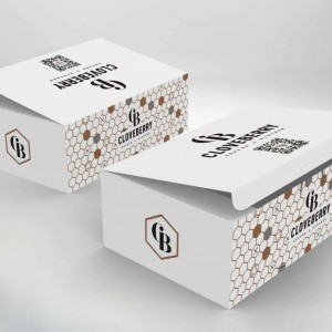 White Cookie Packaging Boxes